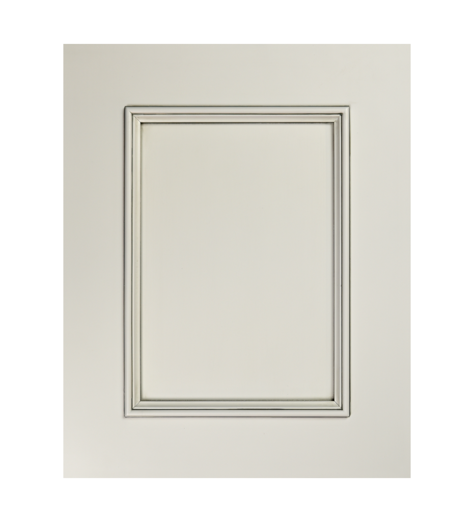 Door Style : Granby - Painted : PM3 Decorators White - Treatment : Pewter Glaze