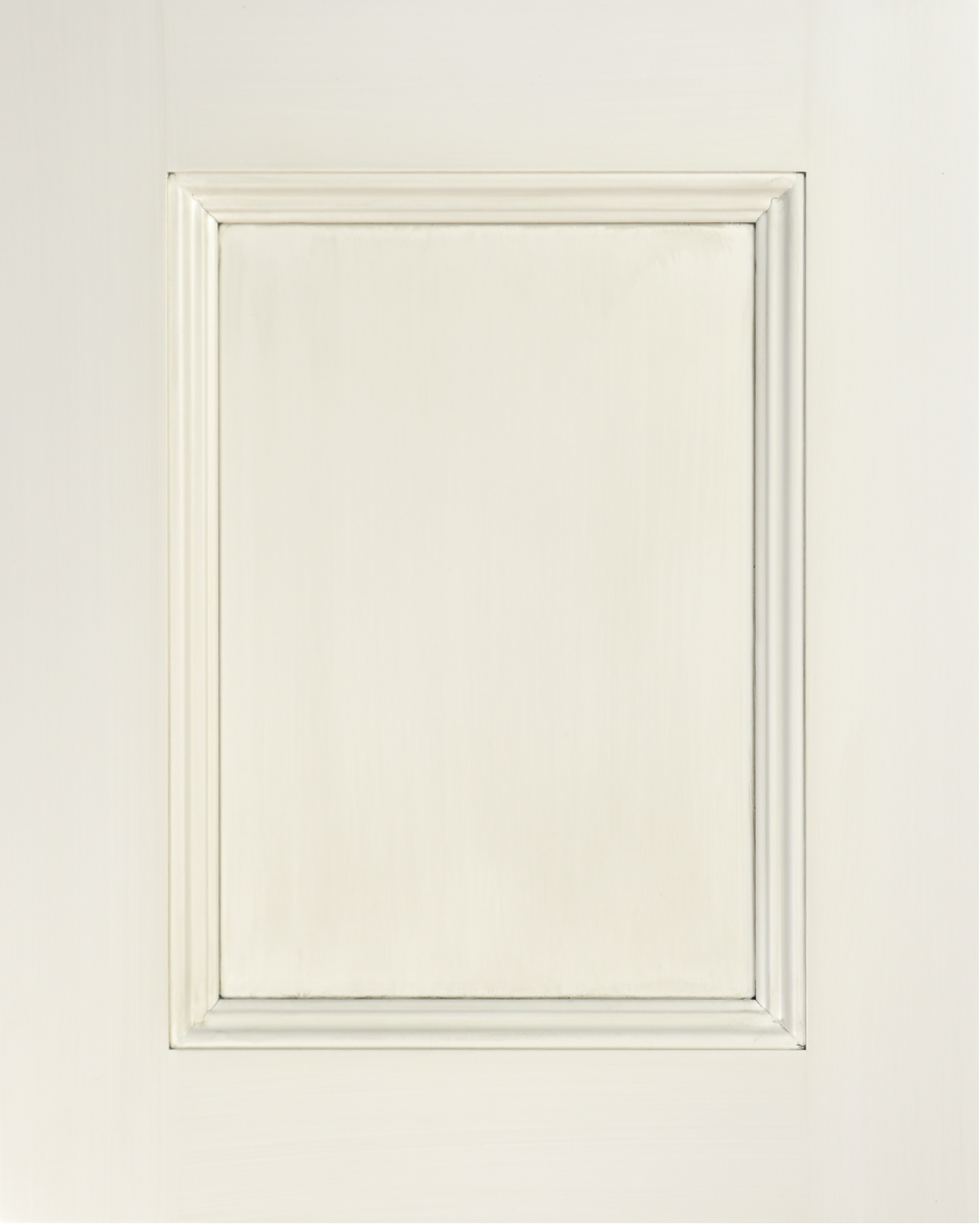 Elite Door - Decorator's White - Pewter Glaze - Light Brush - No Hang Up